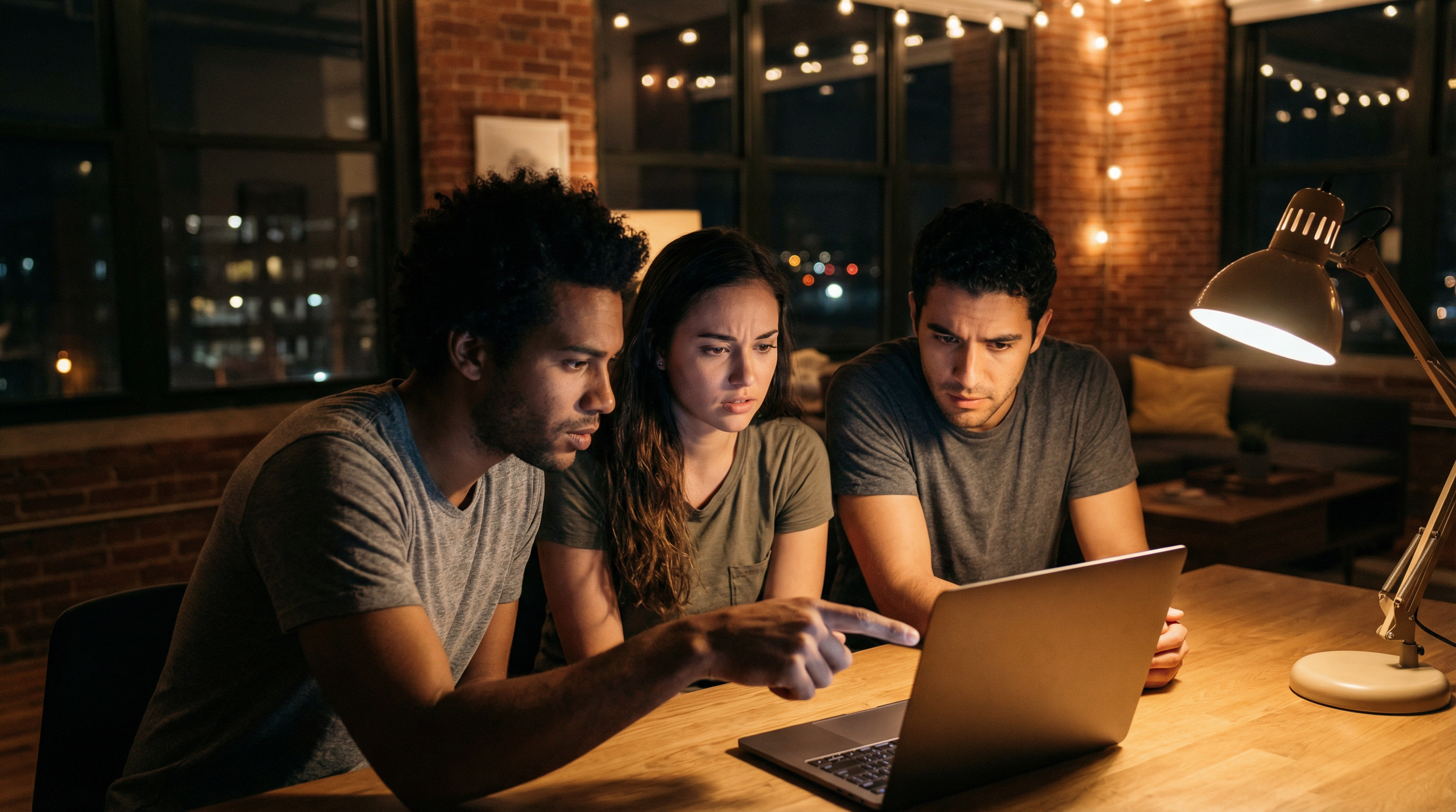 People discussing online safety